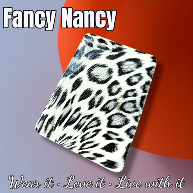 Snow leopard print compact mirror - Fancy Nancy Fashion