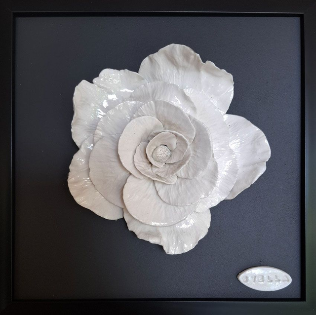 Tableau Rose blanche