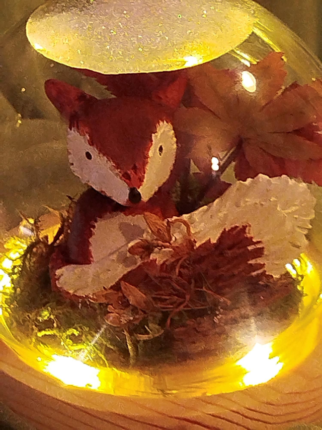 Globe renard lumineux 