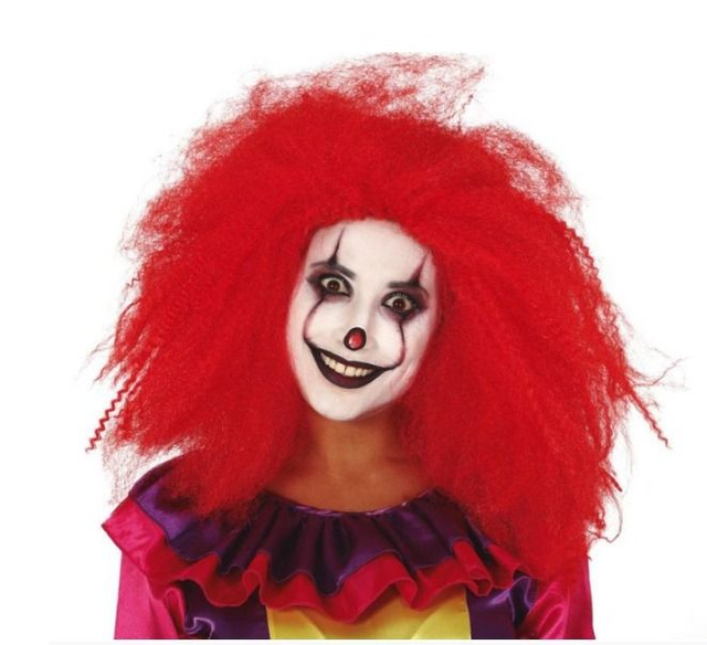 Carnevale , 4298  PARRUCCA CLOWN FOLTA IN SCATOLA