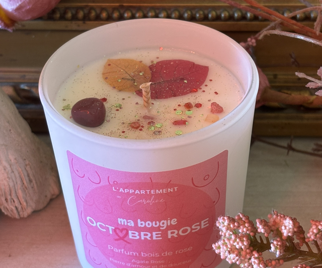 Bougie Octobre Rose