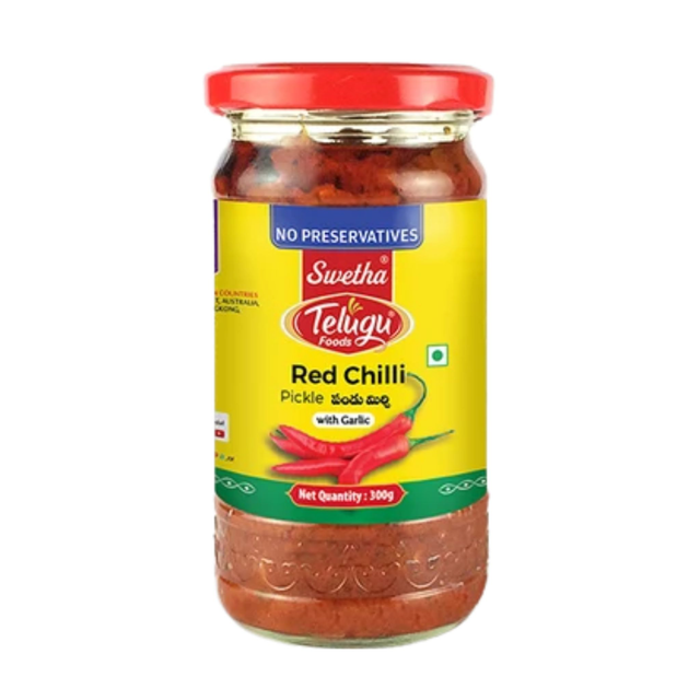 Telugu foods Red Chilli Pickle- 300g