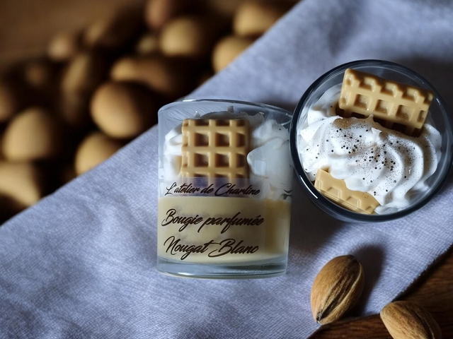 Bougie Nougat Blanc 