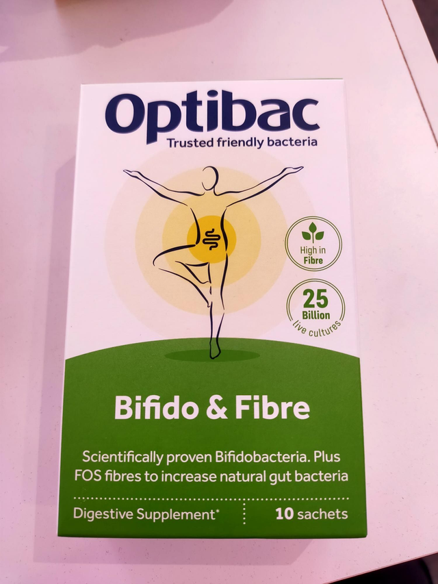 Optibac Bifido &amp; Fibre 10 Sachets 60g OPB-041