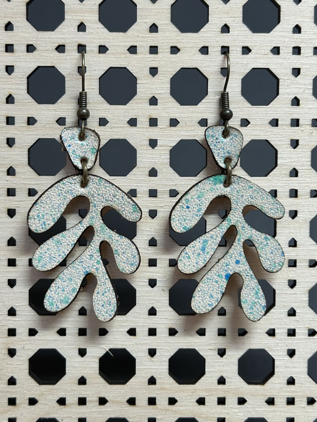 Boucles d’oreilles “Corail Azur"