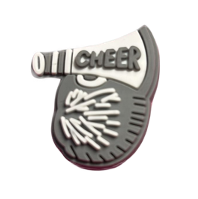 Croc Charm - Grey Cheer 