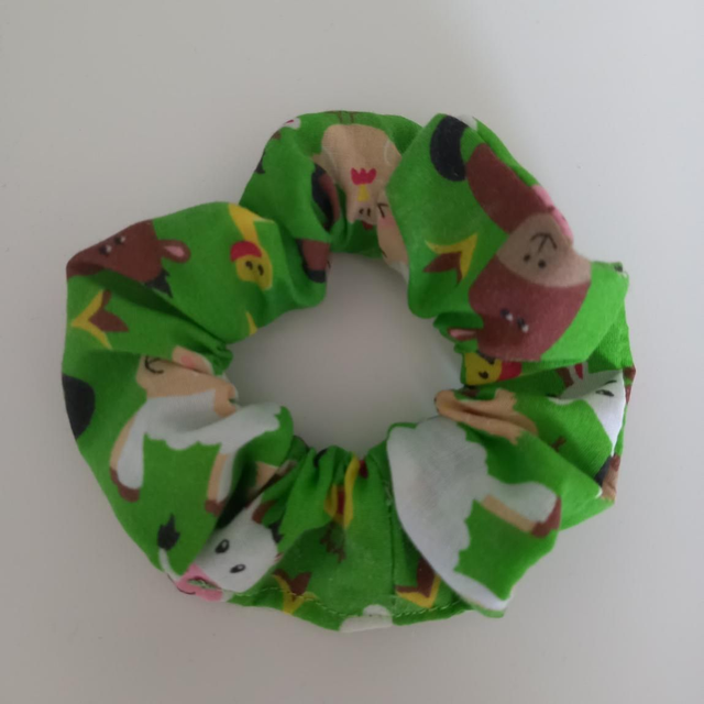Farm Animal Standard Size Hair Scrunchie