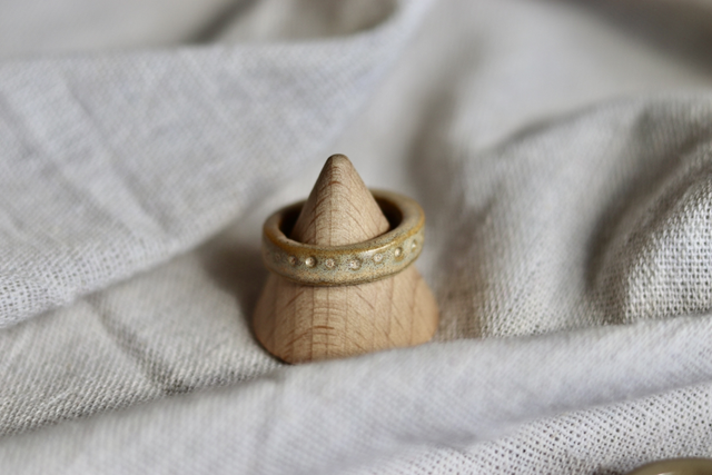 Bague sable petits points Taille 58
