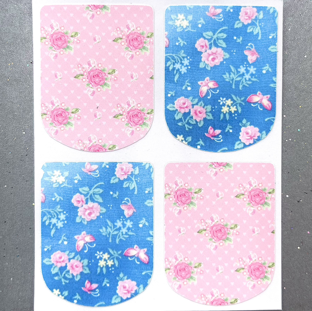 Shabby Chic Ditsy Rose (Set of 4)