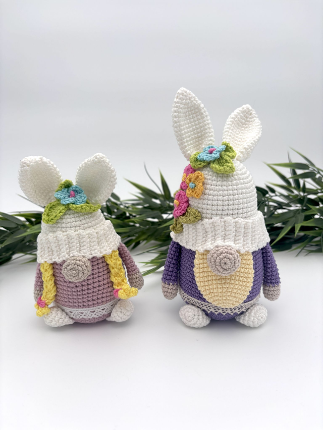 Floral bunny gnome