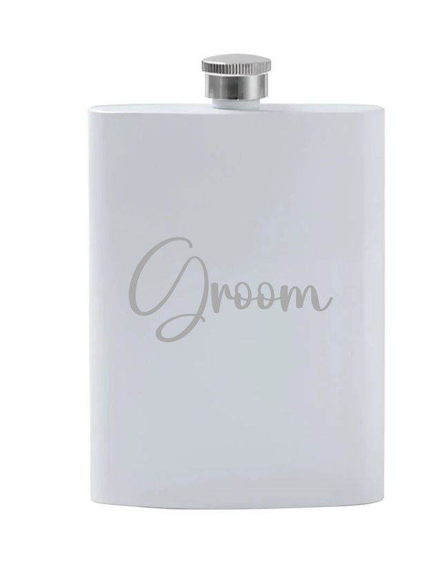 wedding hip flask