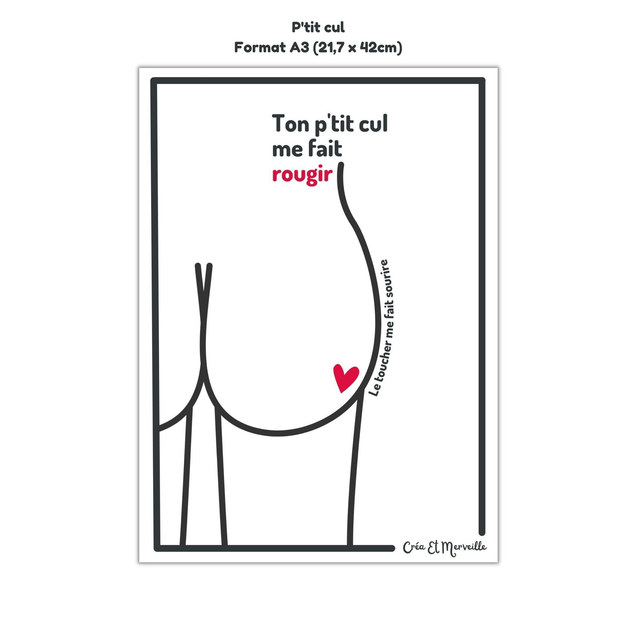 Affiche P'tit cul 🍑