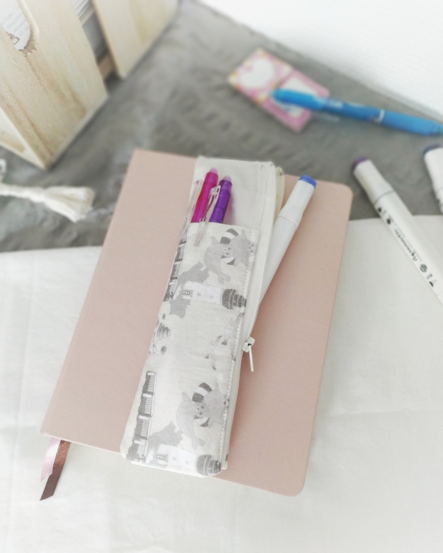 Trousse Élastique pour Carnet &quot;Balade en Baie de Somme&quot;