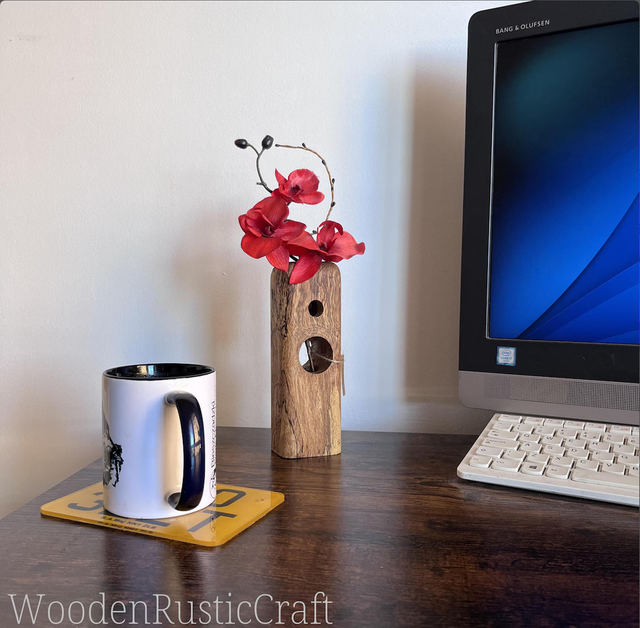 Spalted Turkish Oak Flower Vase