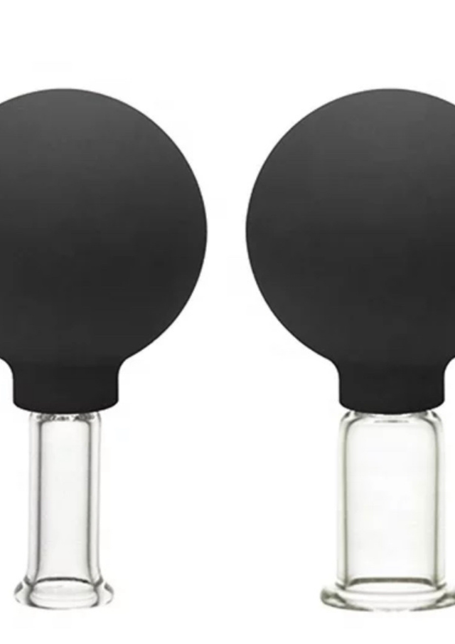 Duo de ventouses en verre