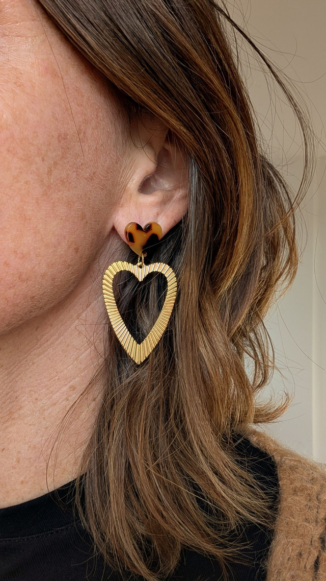 Boucles d'oreilles THELMA tortoise