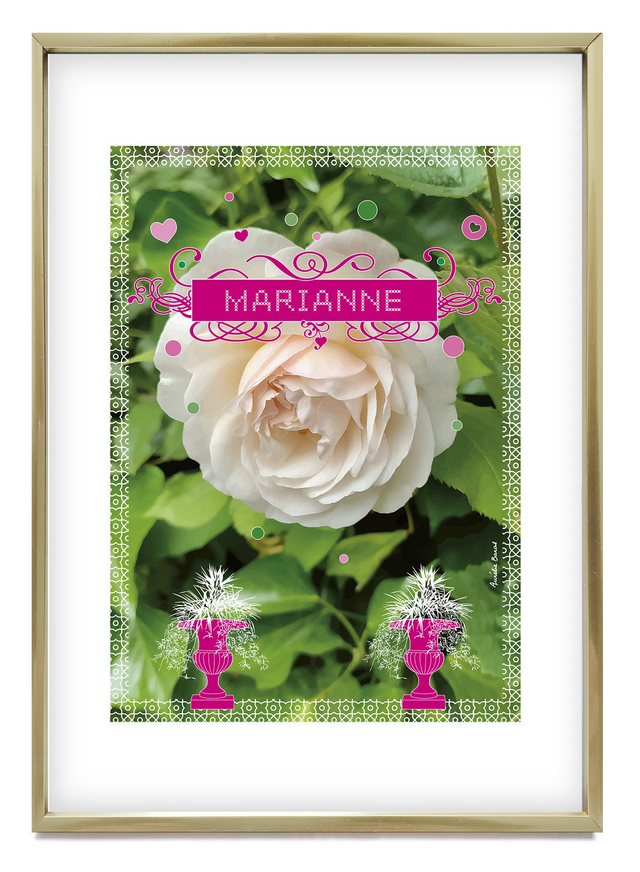 TABLEAU FLORE 21 X 29,7 cm (CA-004-P) personnalisable