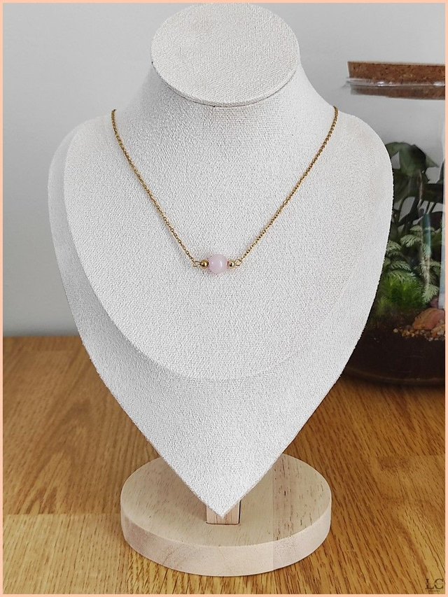 Collier Tessa - Quartz rose