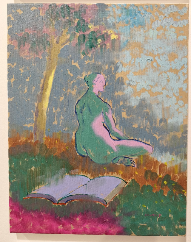 In a Dream par Shuji Fukushima, huile sur toile 41x32 cm, 2022