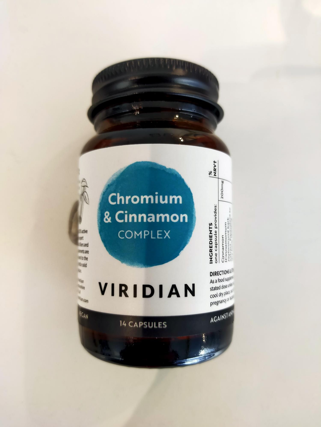 Viridian 7 Day Sugar Detox Plan (Chromium &amp; Cinnamon Complex) - 14 Capsules 0318