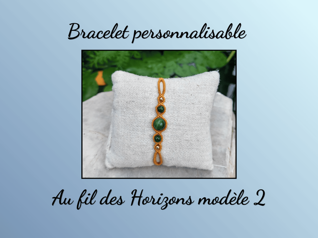 Bracelets macramé Au fil des horizons modèle 2