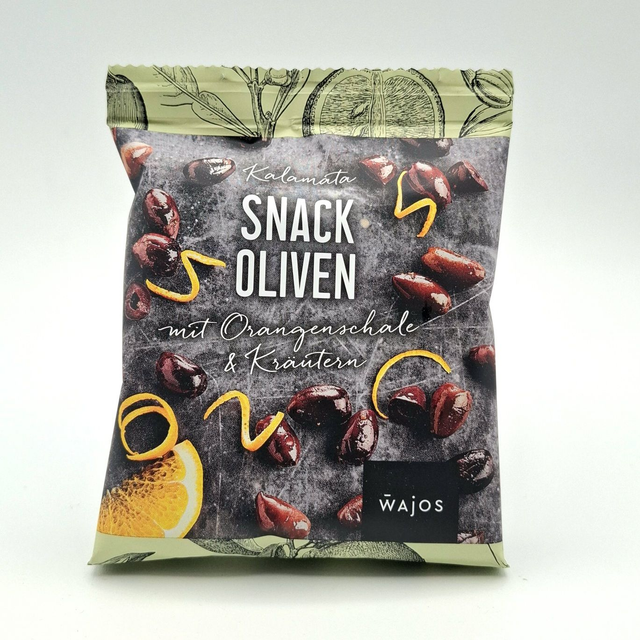 Snack Oliven Kalamata mit Orangenschale & Kräutern 70g