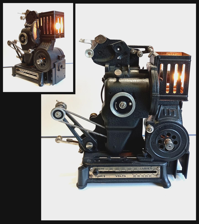 Lampe Projecteur Pathé 9/5mm - Lampe d'ambiance vintage à poser - Artisanat Français