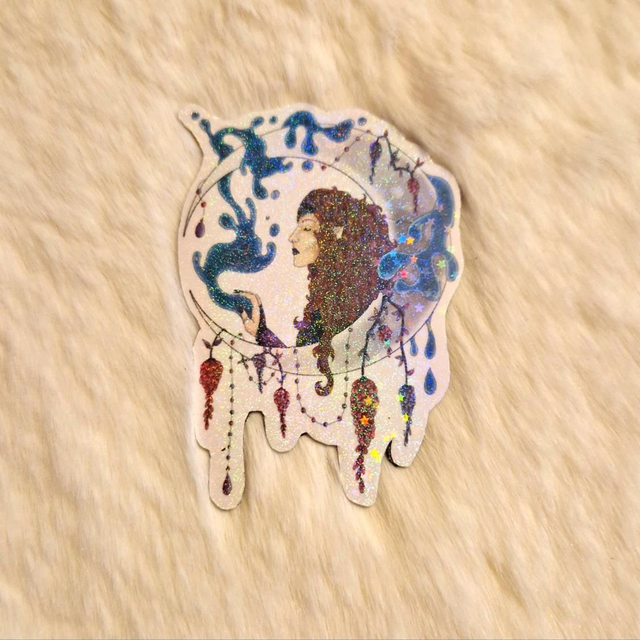 Magnet holographique Lune 3 - Álfur Sögur 