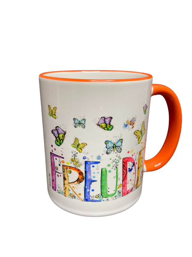 Keramiktasse "Freude"