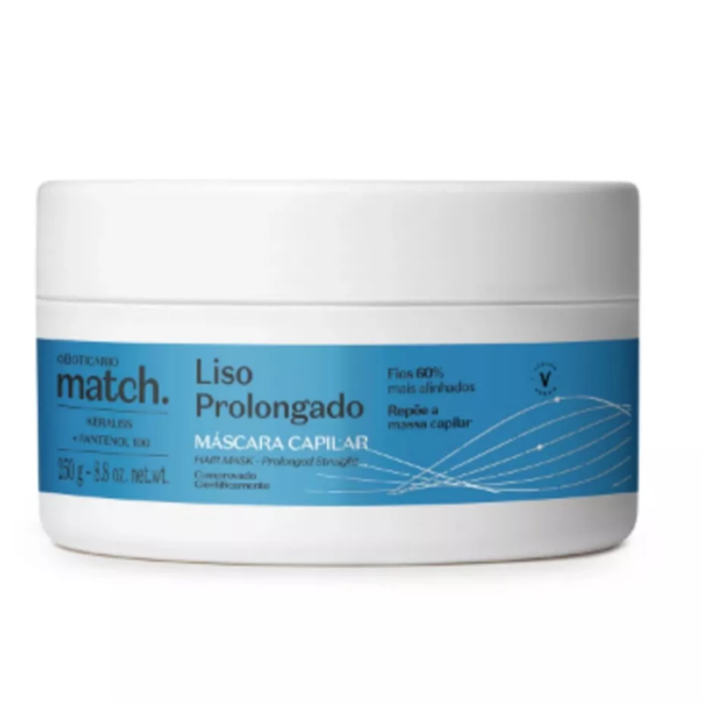 Match Máscara Liso Prolongado 250g O Boticário