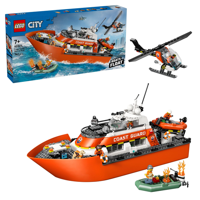 LEGO 60504 City Rettungsboot der Küstenwache mit Hubschrauber
