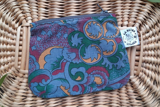 Mini pochette/porte-monnaie cachemire