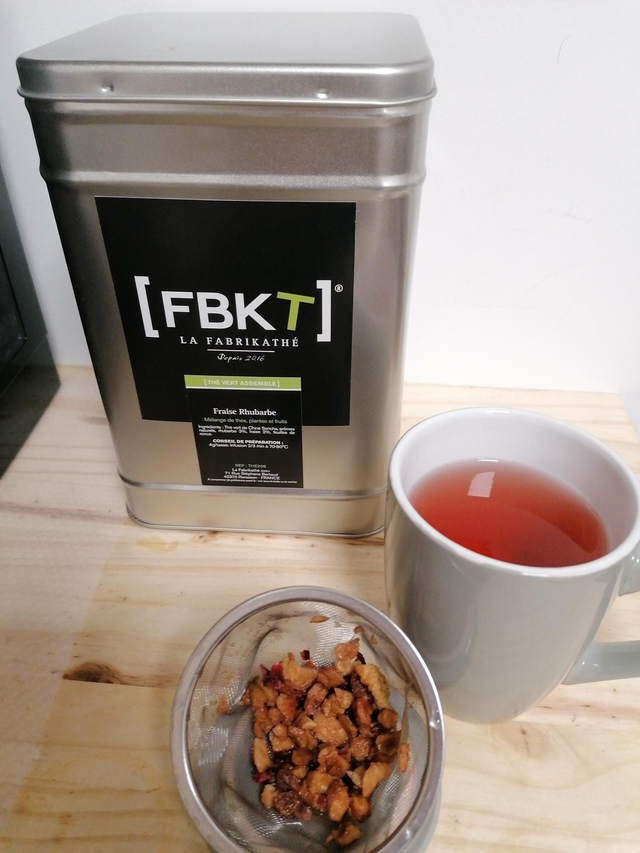 Thé Vert Fraise Rhubarbe Prix Pour 100g