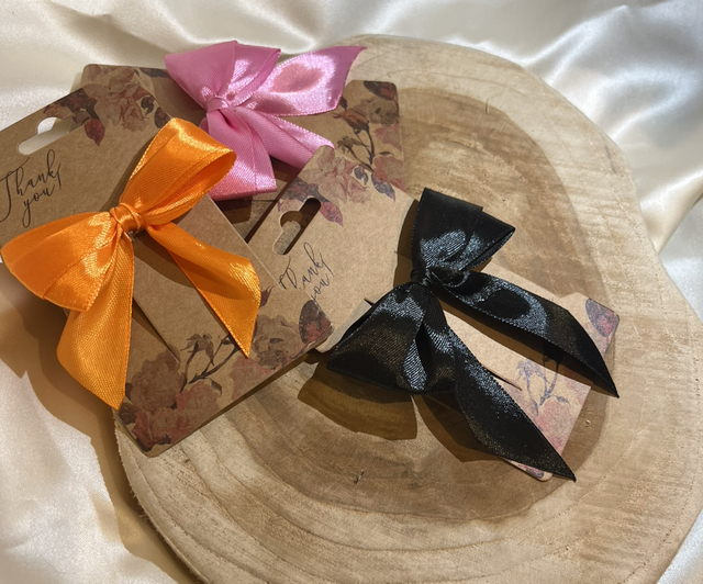 Barrettes noeud ruban