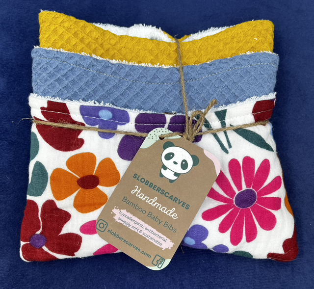 Three Pack Classic Style Bamboo Bibs 