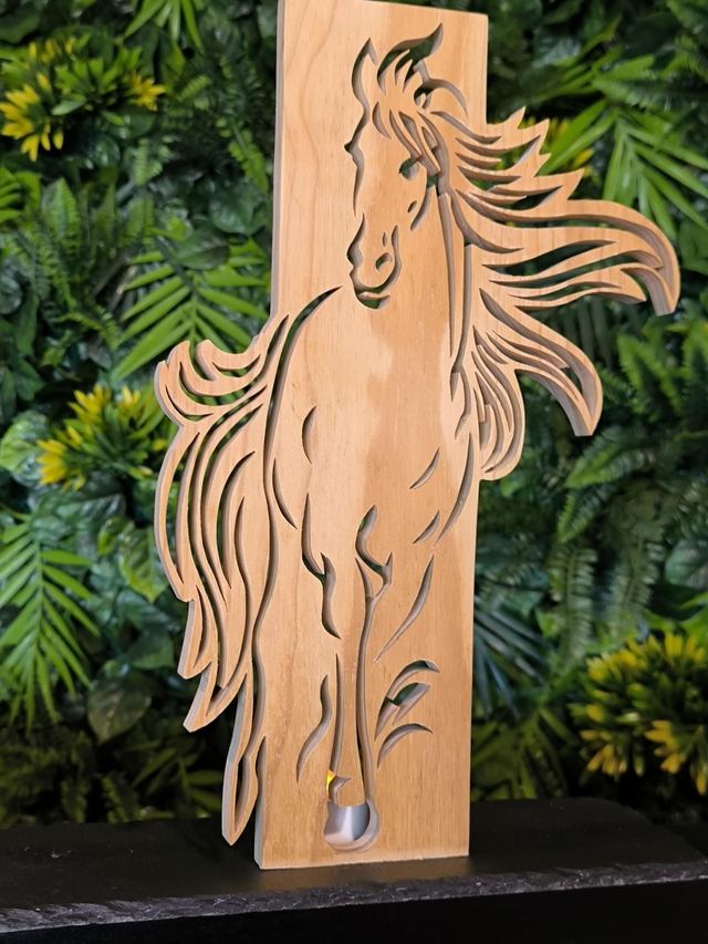 Deco bougeoir cheval