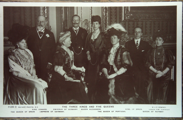 The Three Kings and Five Queens Rotary Photographic Series. Postcard No. 7128 - Our Ref A223