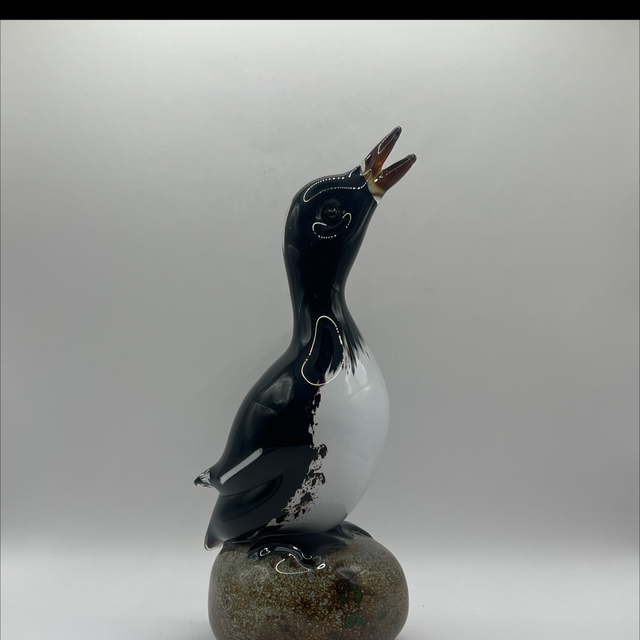 Guillemot Figure – Paul Miller for Langham Glass, Signed
