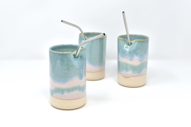 Straw tumbler - Ocean Blue