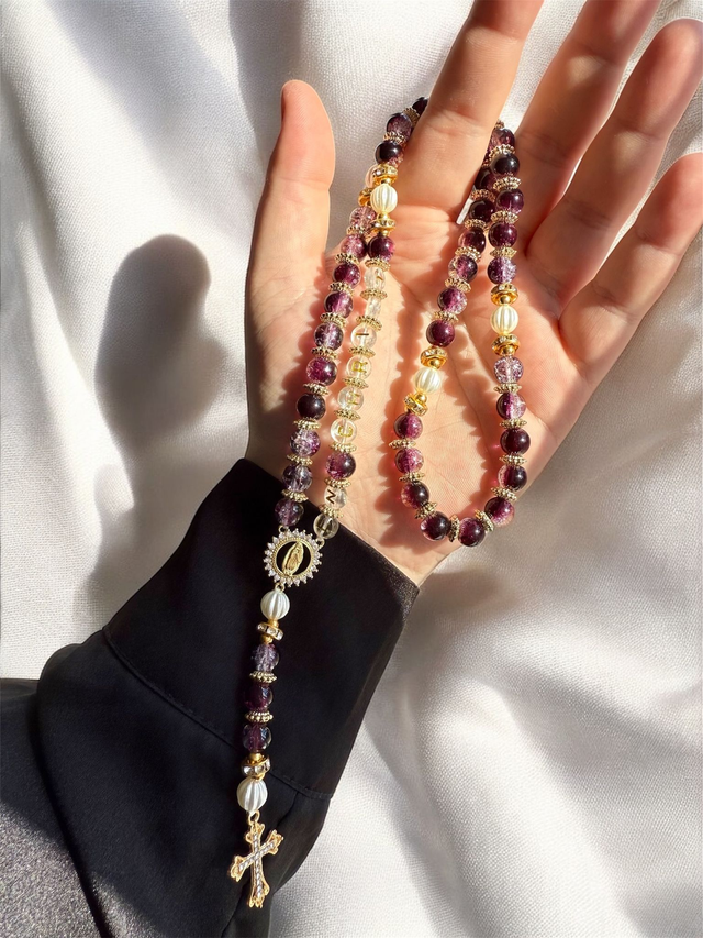 Chapelet E N C H R I S T (prune) 