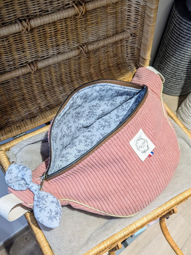 Sac banane en velours 