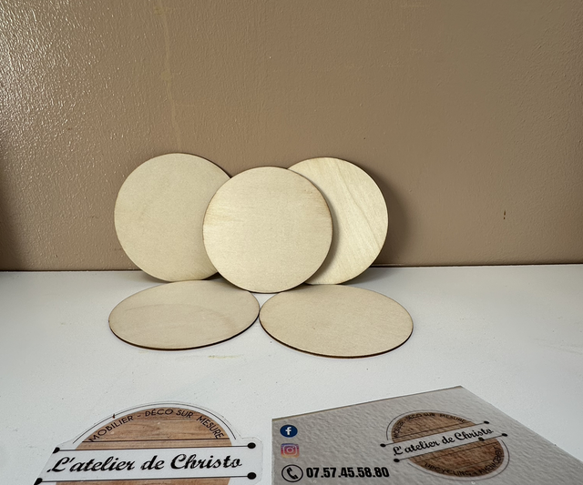 Sous-verres personnalisable x6