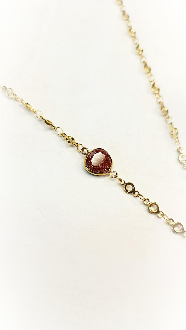 Collier SURYAH - Jaune Aurore - Pierre de soleil