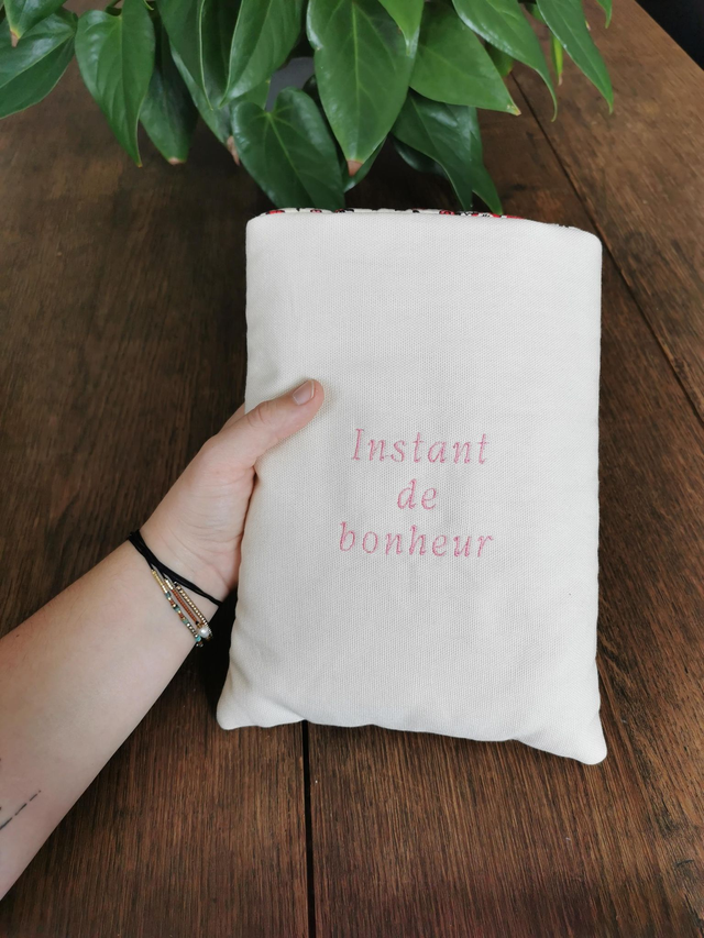 🌸 Pochette à livre - Instant de bonheur