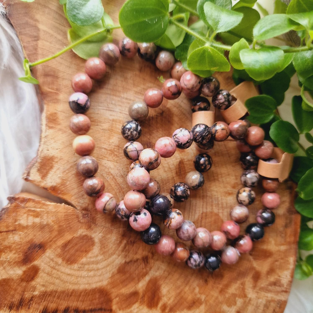 Rhodonite Beaded Bracelet 
