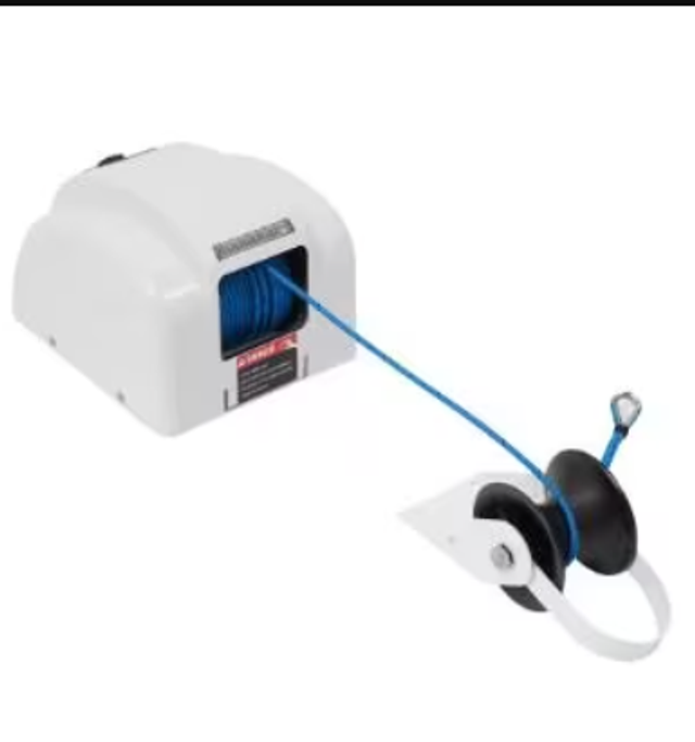 Elektrische Ankerlier 12V met afstandbediening 22.5KG Gloednieuw.