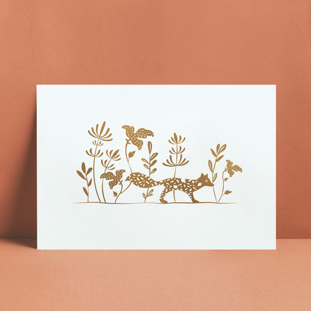 AFFICHE RENARD DORÉ