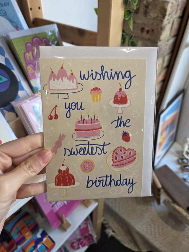 Wishing You The Sweetest Birthday Greetings Card - MD-012