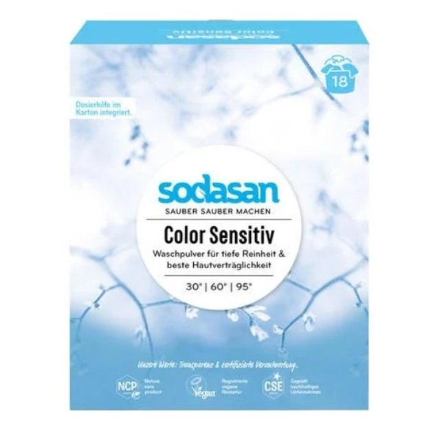 Sodasan Color Waschpulver Sensitiv, 1,01kg Packung