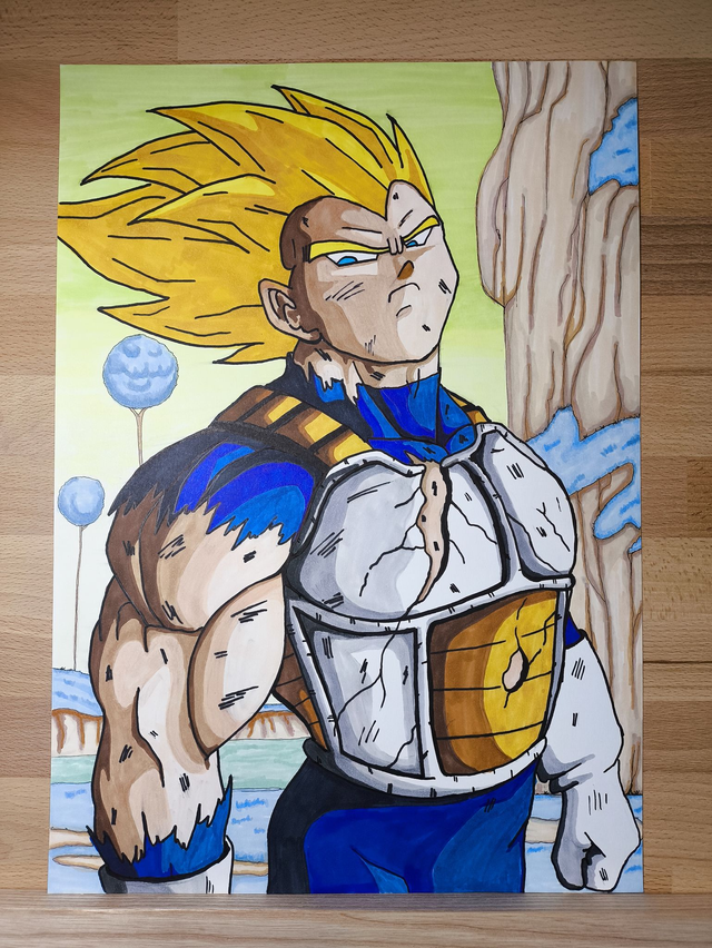 Markers Vegeta &quot;Dragon Ball&quot; A3